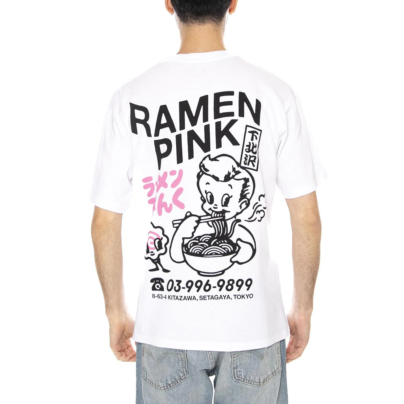 RAMEN PINK TS - Maglietta Girocollo Uomo Bianca Uomo EDWIN - Image 3