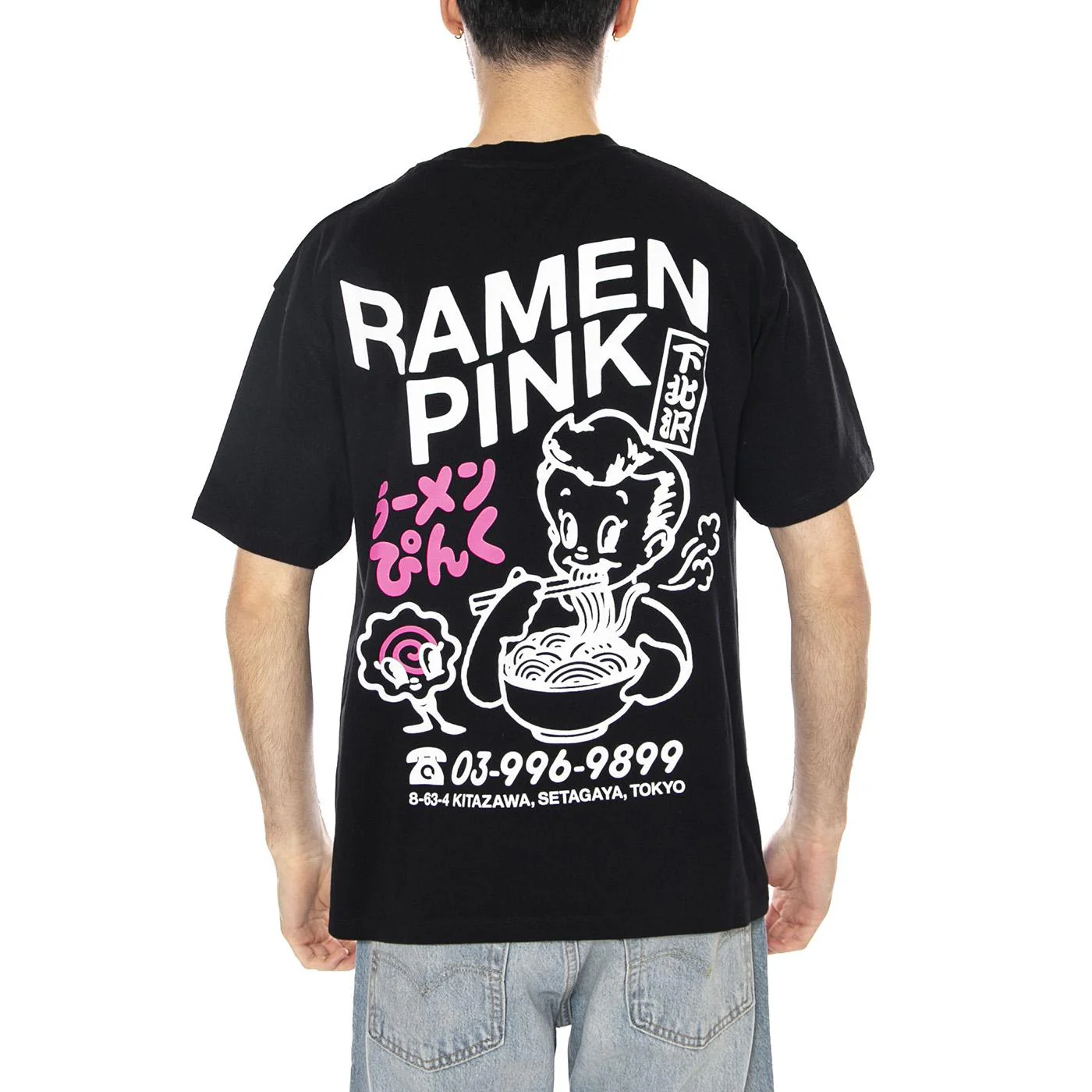 RAMEN PINK TS - Maglietta Girocollo Uomo Nera  Uomo EDWIN - Image 3