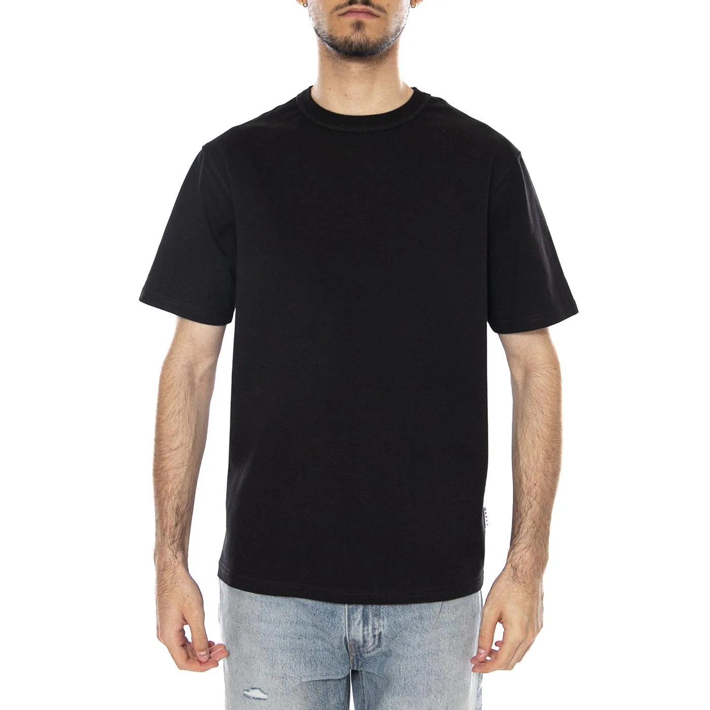 REGULAR BASIC TS - Maglietta Girocollo Uomo Nera  Uomo EDWIN - Image 2