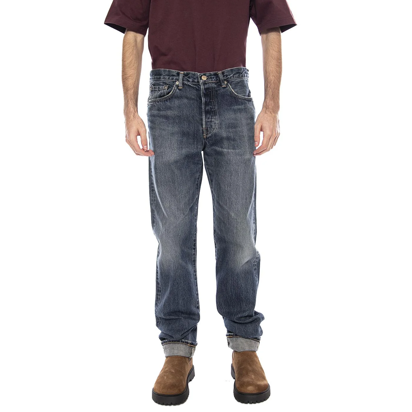 Regular Straight Japan Mid Dark Used -- Jeans Uomo Blu  Uomo EDWIN - Image 2