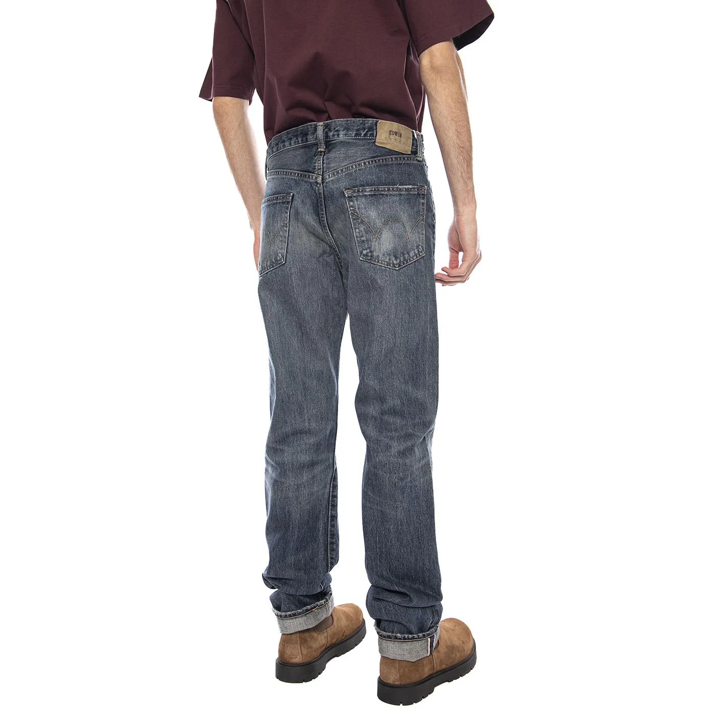 Regular Straight Japan Mid Dark Used -- Jeans Uomo Blu  Uomo EDWIN - Image 3