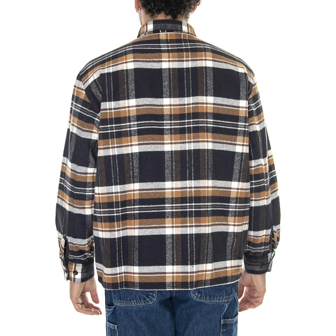 Sebastian Shirt LS Navy / Brown - Camicia Uomo Multicolore Uomo EDWIN - Image 3