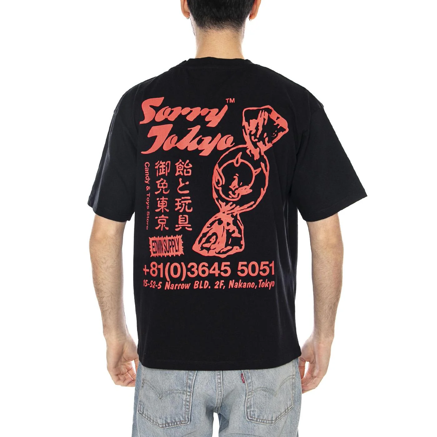 SORRY TOKYO TS - Maglietta Girocollo Uomo Nera Uomo EDWIN - Image 3