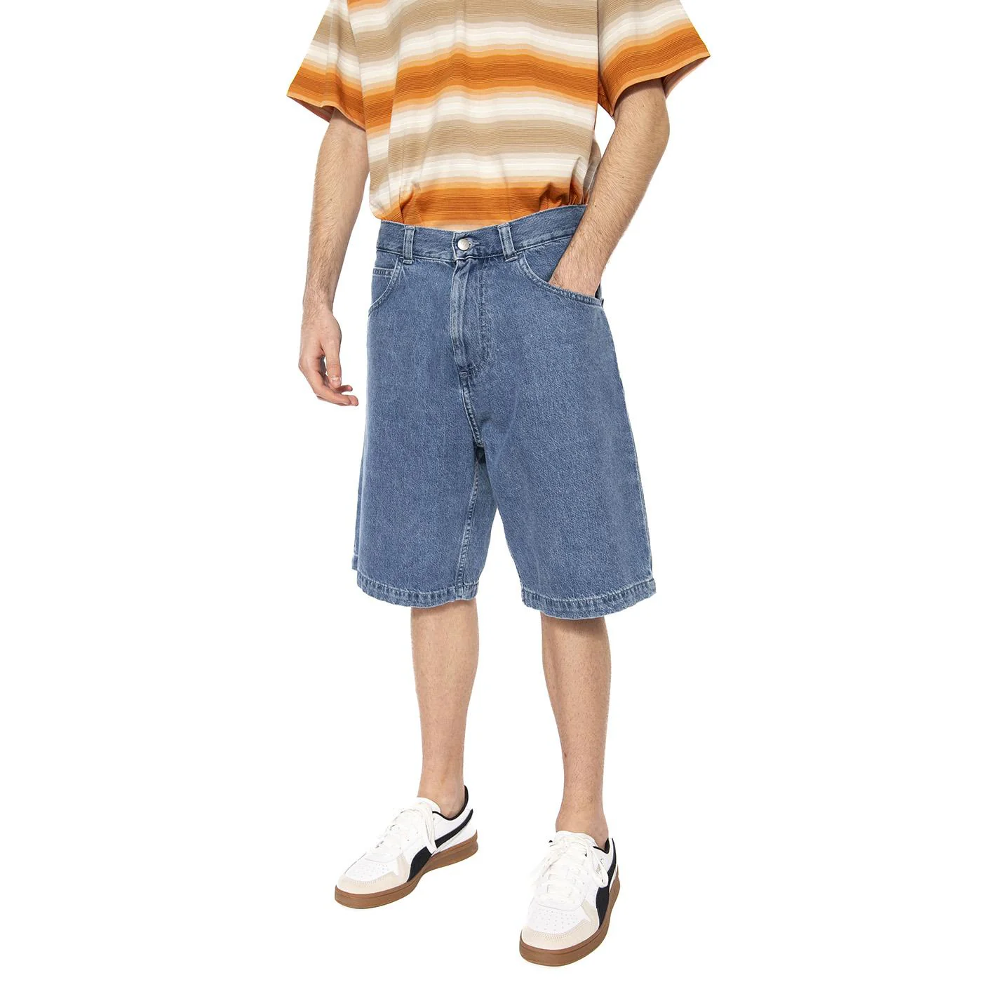 Worker Short Light Stone Washed - Bermuda Uomo Blu  Uomo EDWIN