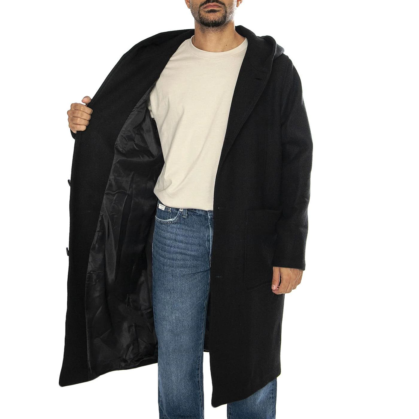 Charlie Parka Black - Giacca Parka Uomo Nera Uomo ELVINE - Image 4