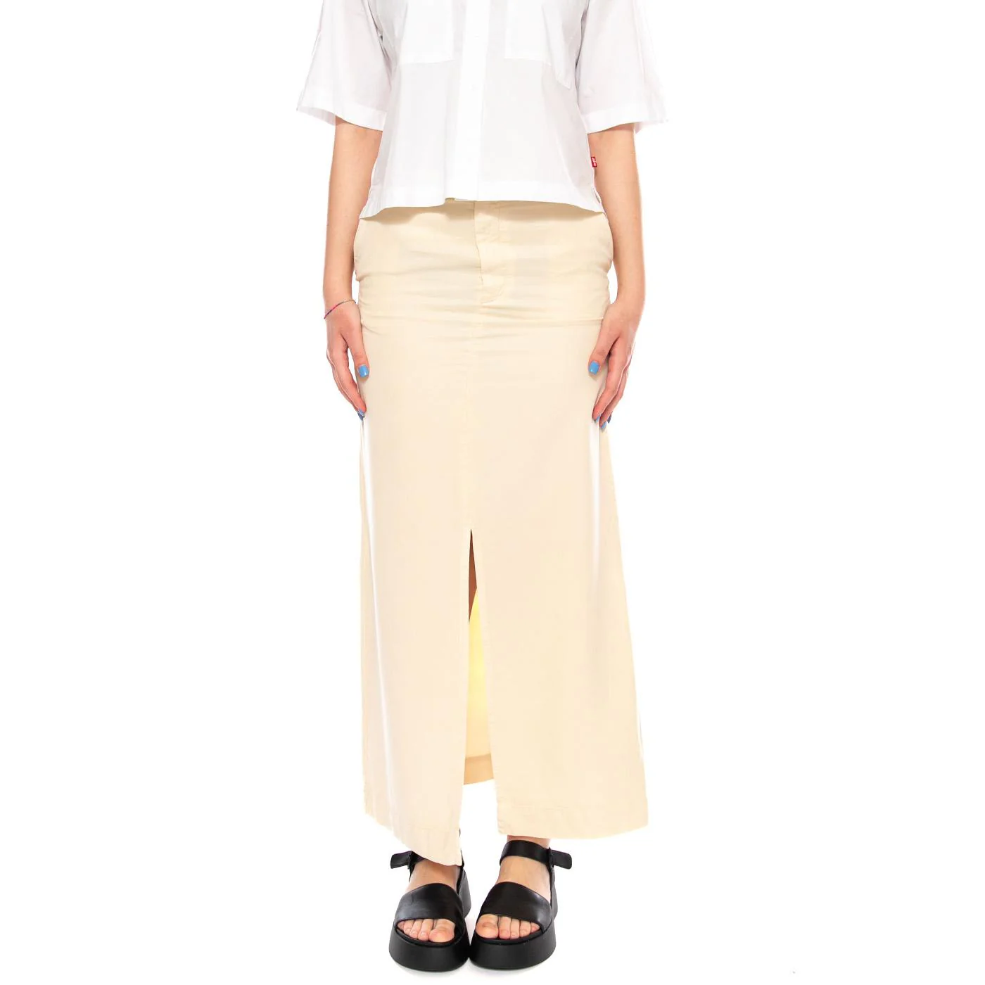 DIEDONA_WS SKIRT BLOND - Gonna Lunga Gialla  Donna ELVINE - Image 2