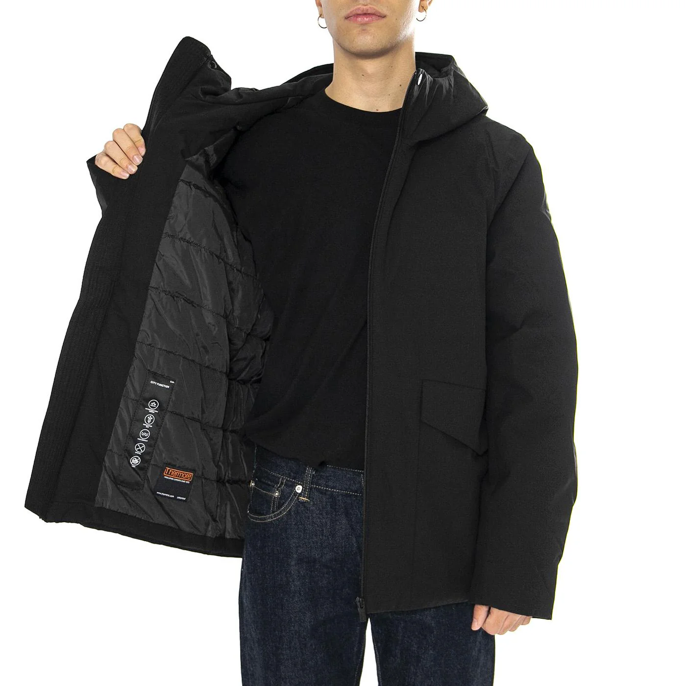 Lino Black - Giacca Uomo Nera  Uomo ELVINE - Image 4