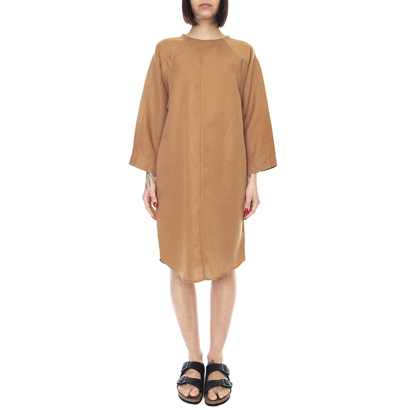 Womens Lynxie Dress - Toffee - Abito Donna Marrone Donna ELVINE - Image 2