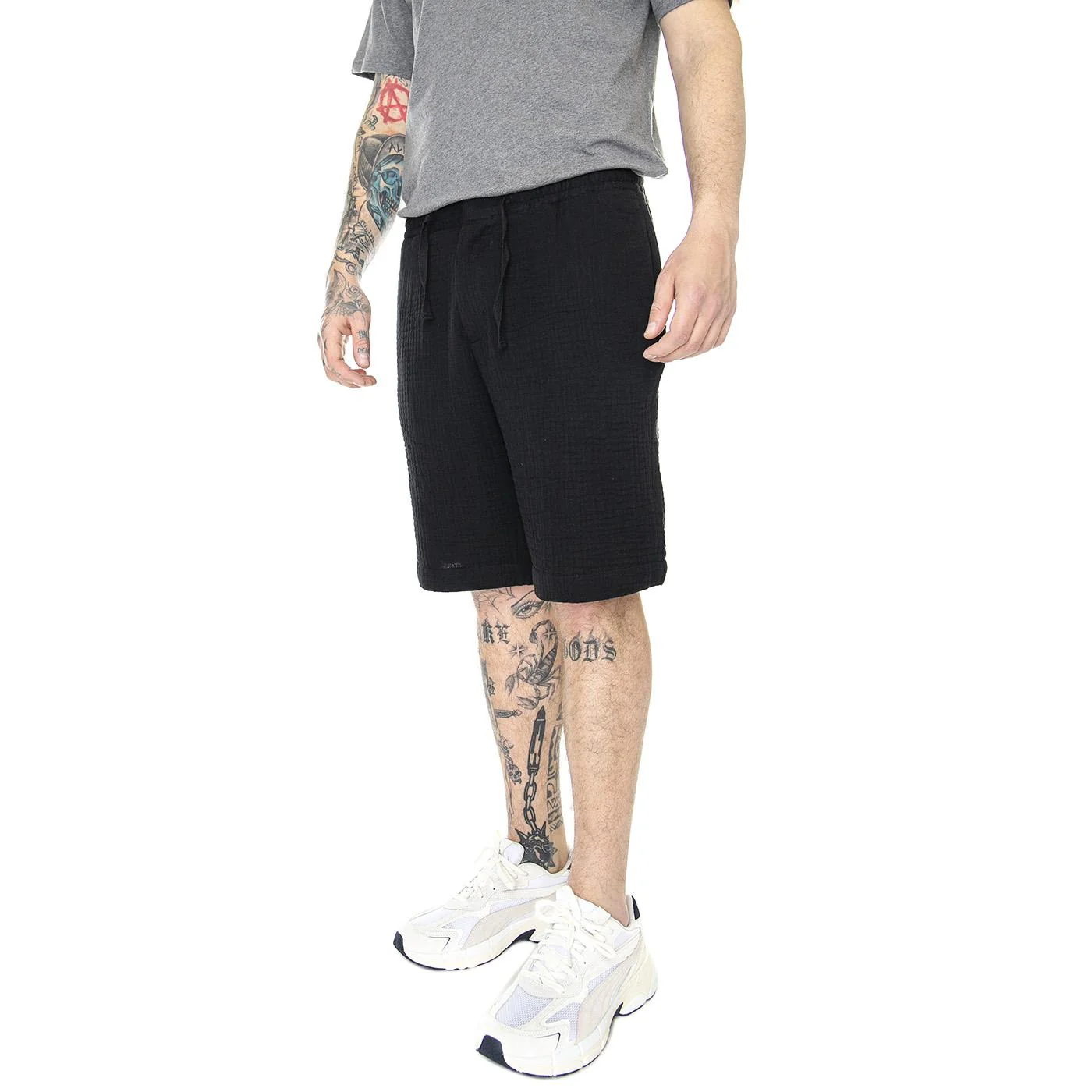 Ralston Shorts Black - Bermuda Uomo Neri Uomo ELVINE