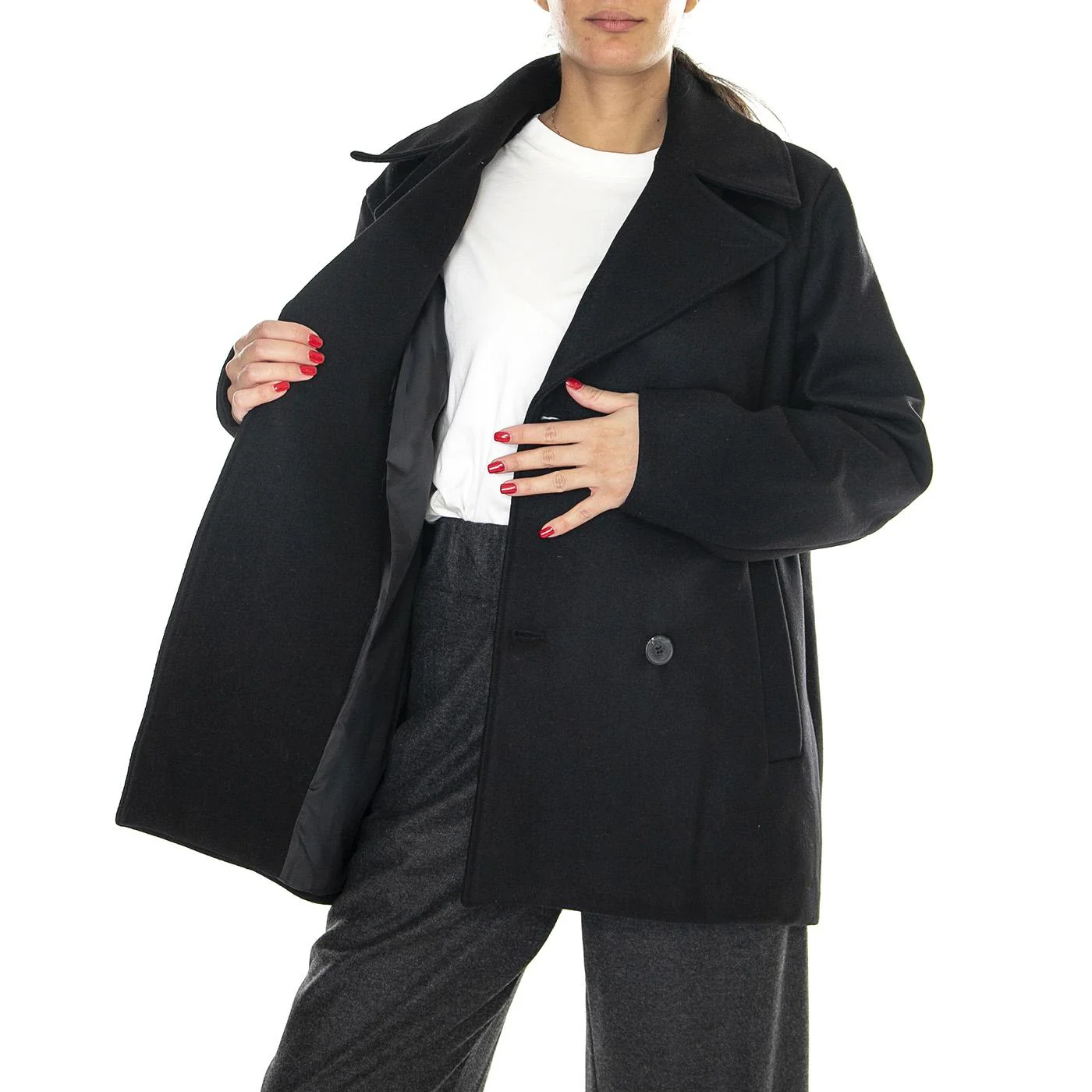 Rebin Black Jacket - Giacca Donna Nera Donna ELVINE - Image 4