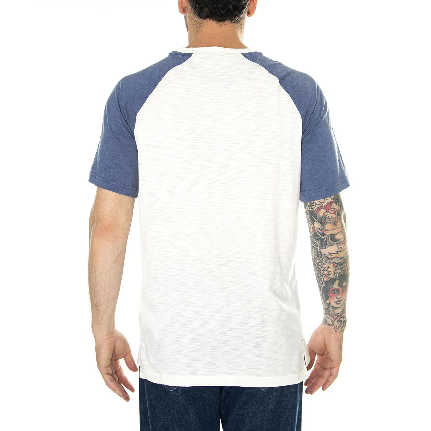 New York Yankees Fanatics Heritage Biblend SS Tee white/navy - Maglietta Girocollo Uomo Bianca Uomo FANATICS - Image 3