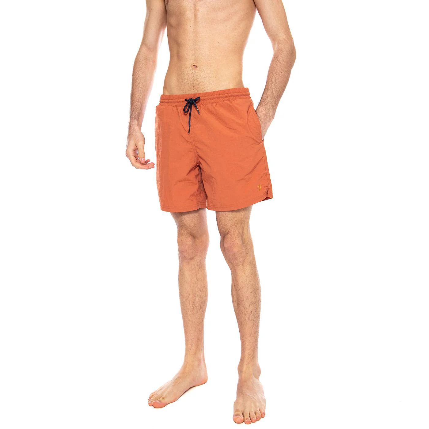 Colbert Plain Swim Coral Reef - Costume da Bagno Uomo Arancione Uomo FARAH