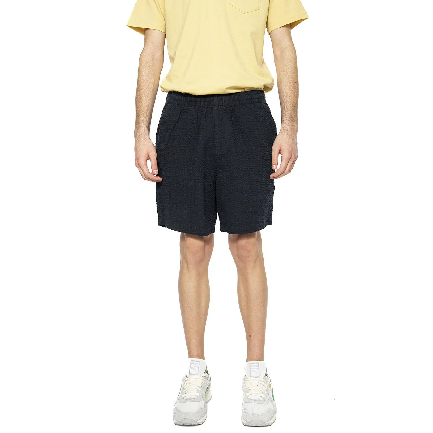 Redwald Seersucker Short True Navy - Bermuda Uomo Blu Uomo FARAH - Image 2