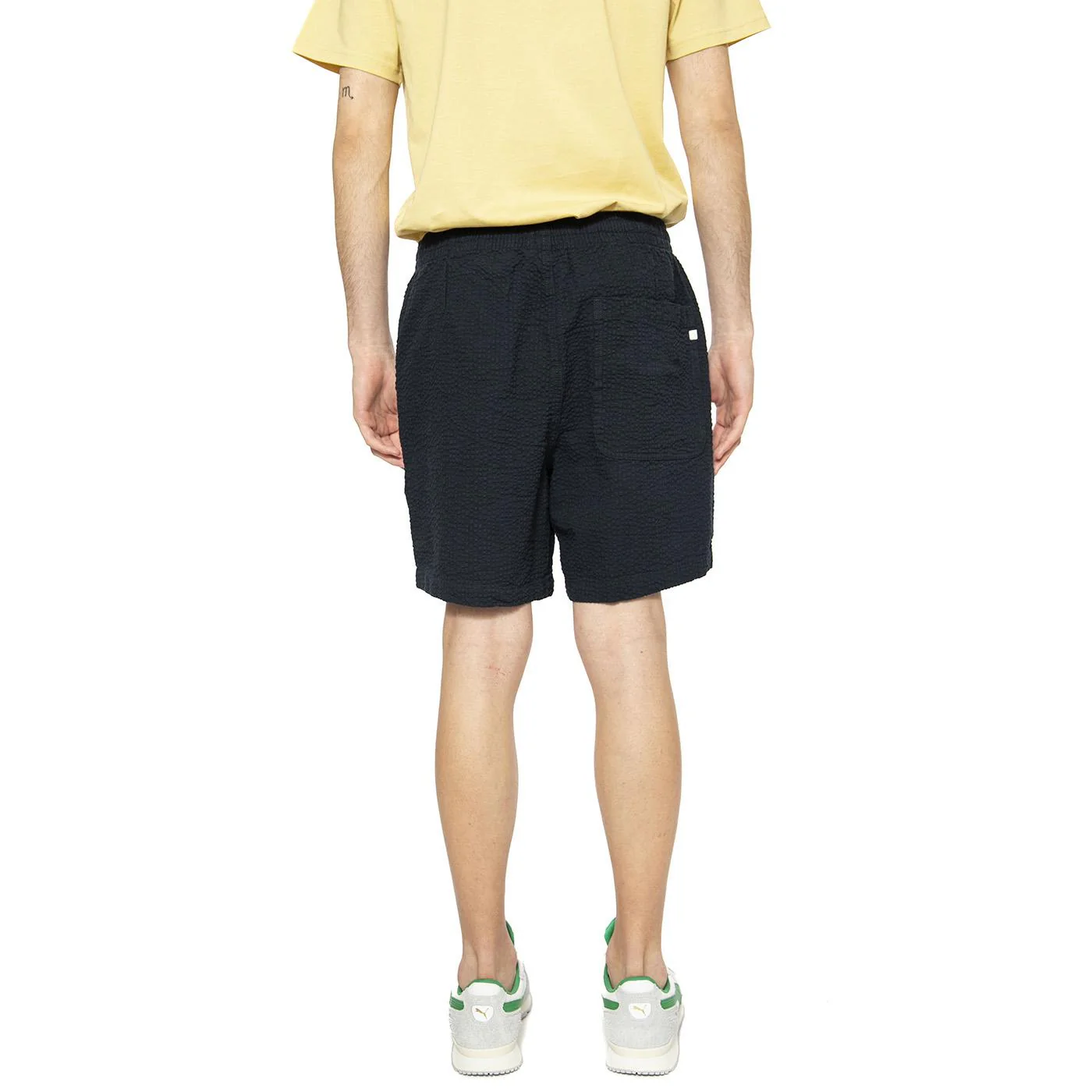 Redwald Seersucker Short True Navy - Bermuda Uomo Blu Uomo FARAH - Image 3