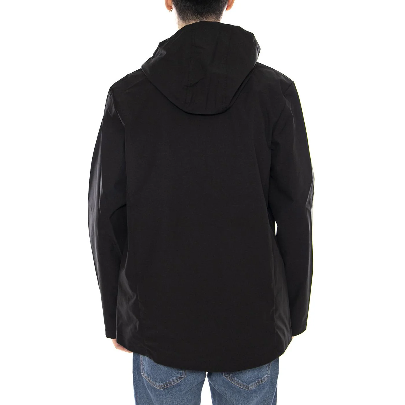 Rhodes Hooded Jacket - Giacca Uomo con Cappuccio Nera Uomo FARAH - Image 3