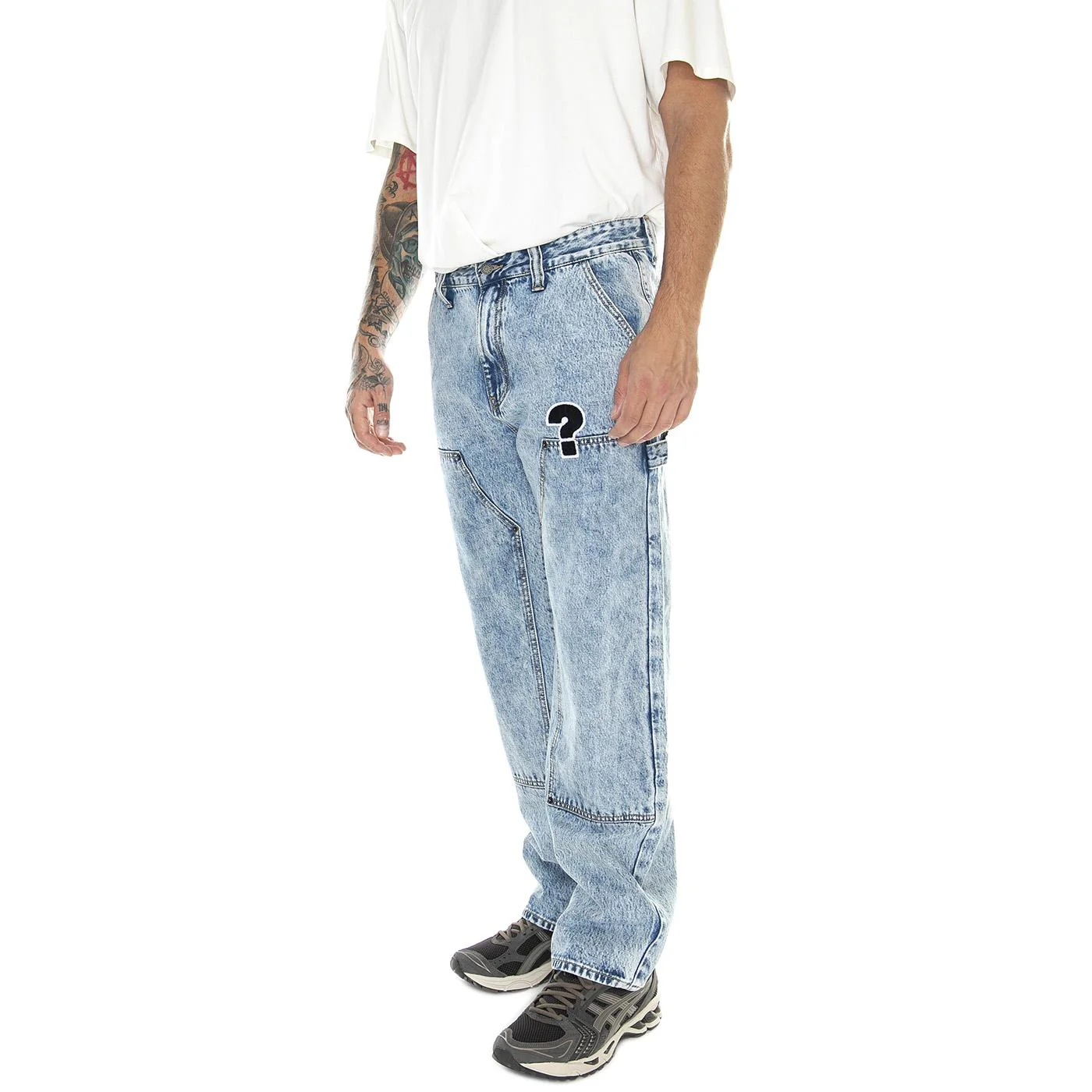 Go Market Carpenter Pant Acid Wash - Pantaloni Denim Jeans Uomo Blu Uomo GUESS ORIGINALS