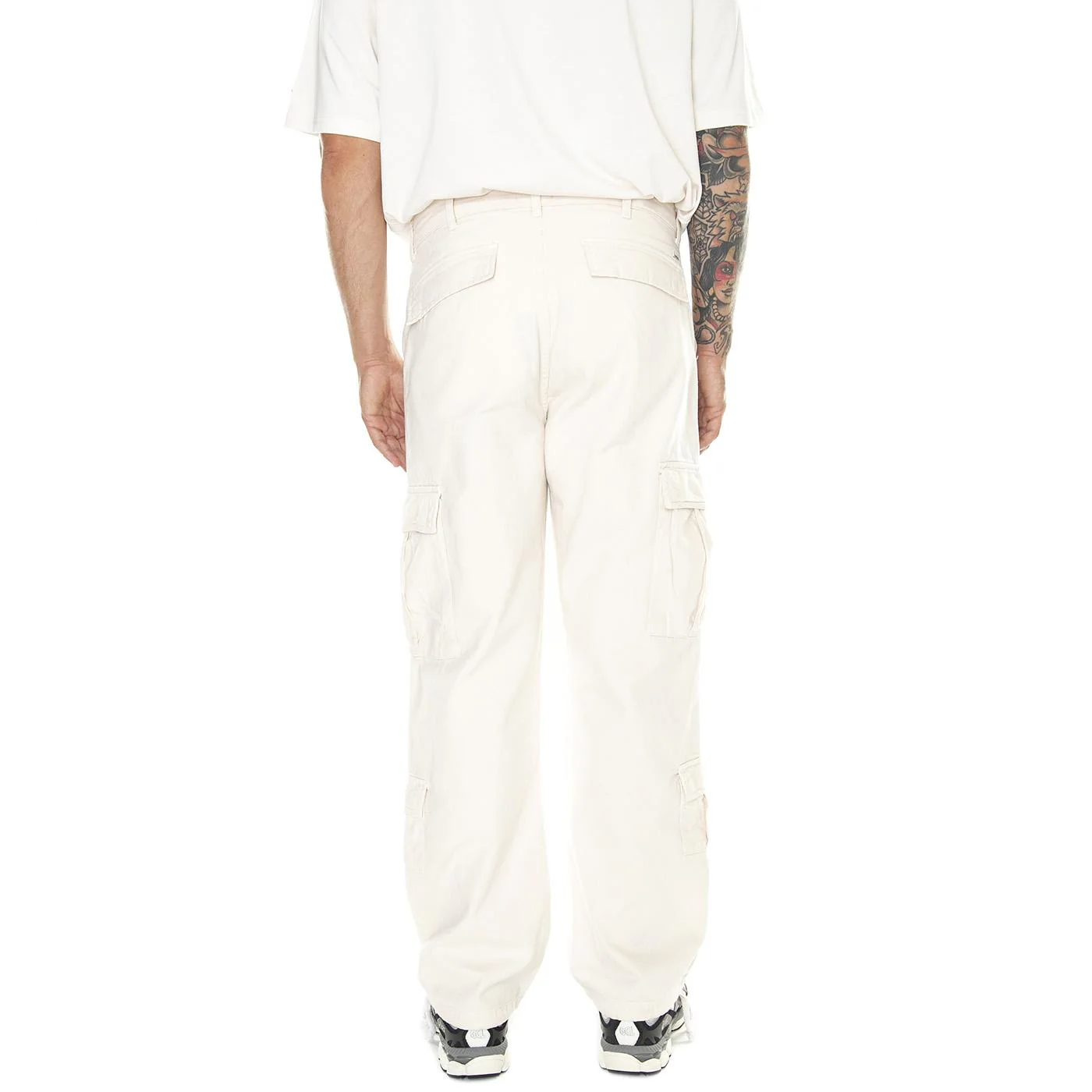 M' Go David Cargo Pant Sandy Shore - Pantaloni Uomo Bianchi  Uomo GUESS ORIGINALS - Image 3