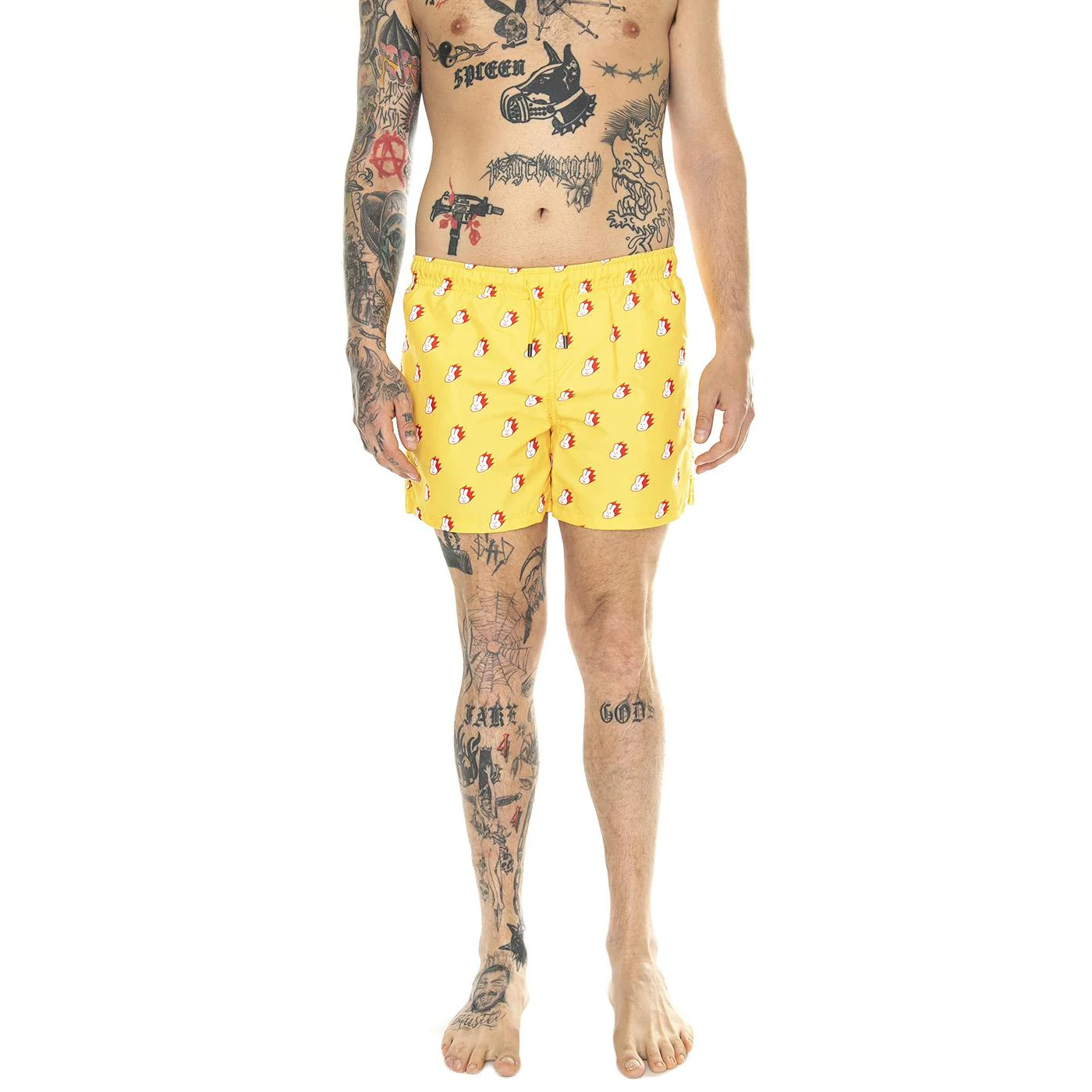 Bunny Swimshorts 2200 - Costume da Bagno Uomo Giallo Uomo HAPPY SOCKS - Image 2