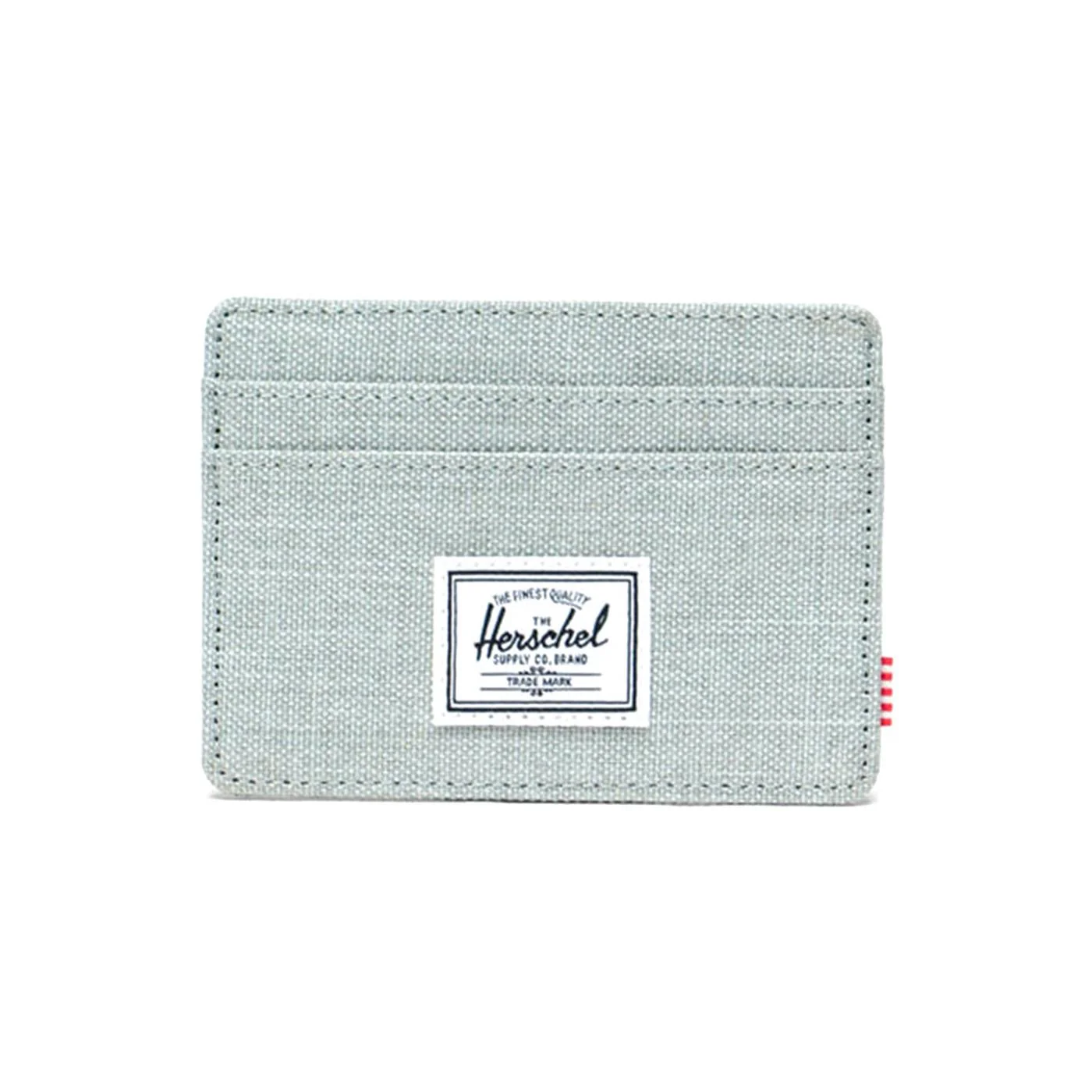 Charlie Cardholder Iceberg Green Crosshatch - Poratcarte Verde ACCESSORI HERSCHEL