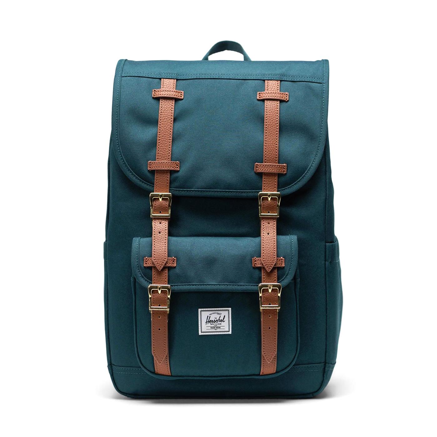 Herschel Little America Backpack Dark Sea - Zaino Verde  Unisex HERSCHEL
