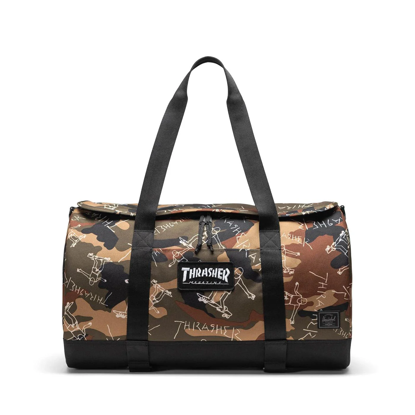 Thrasher Gonz Herschel Heritage Skate Duffle Woodland Camo - Borsa Camo ACCESSORI HERSCHEL