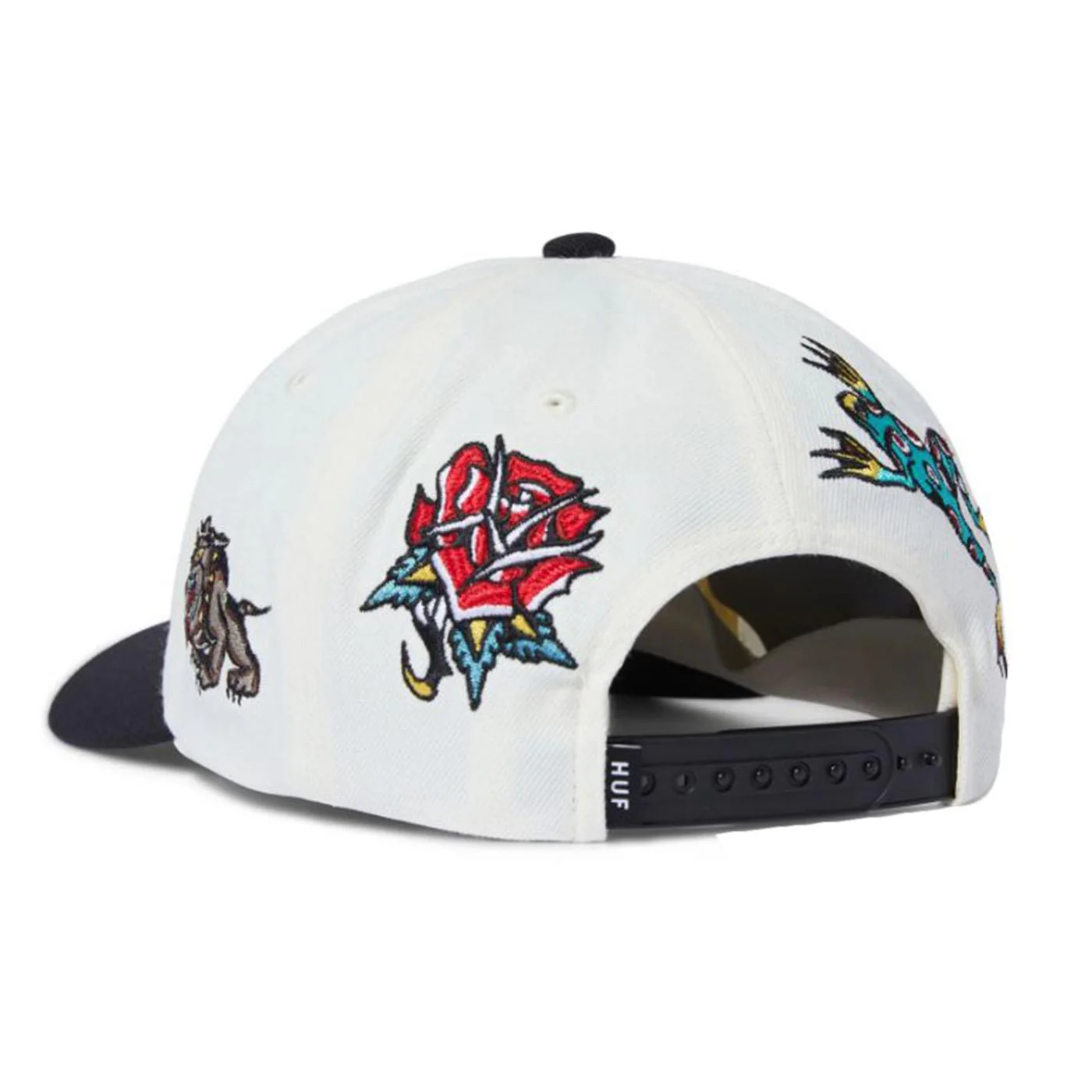 Bledsoe 6 Panels Snapback - Cappellino con Visiera Bianco  ACCESSORI HUF - Image 3