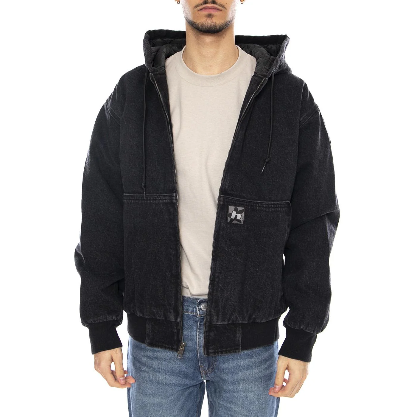 Boulder Work Jacket -- Giacca Uomo Nera Uomo HUF - Image 2