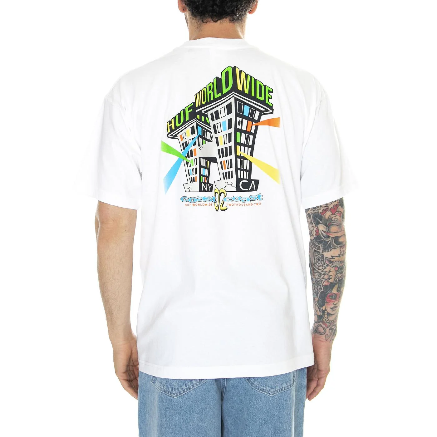 Club House S/S Tee White - Maglietta Girocollo Uomo Bianca  Uomo HUF - Image 3