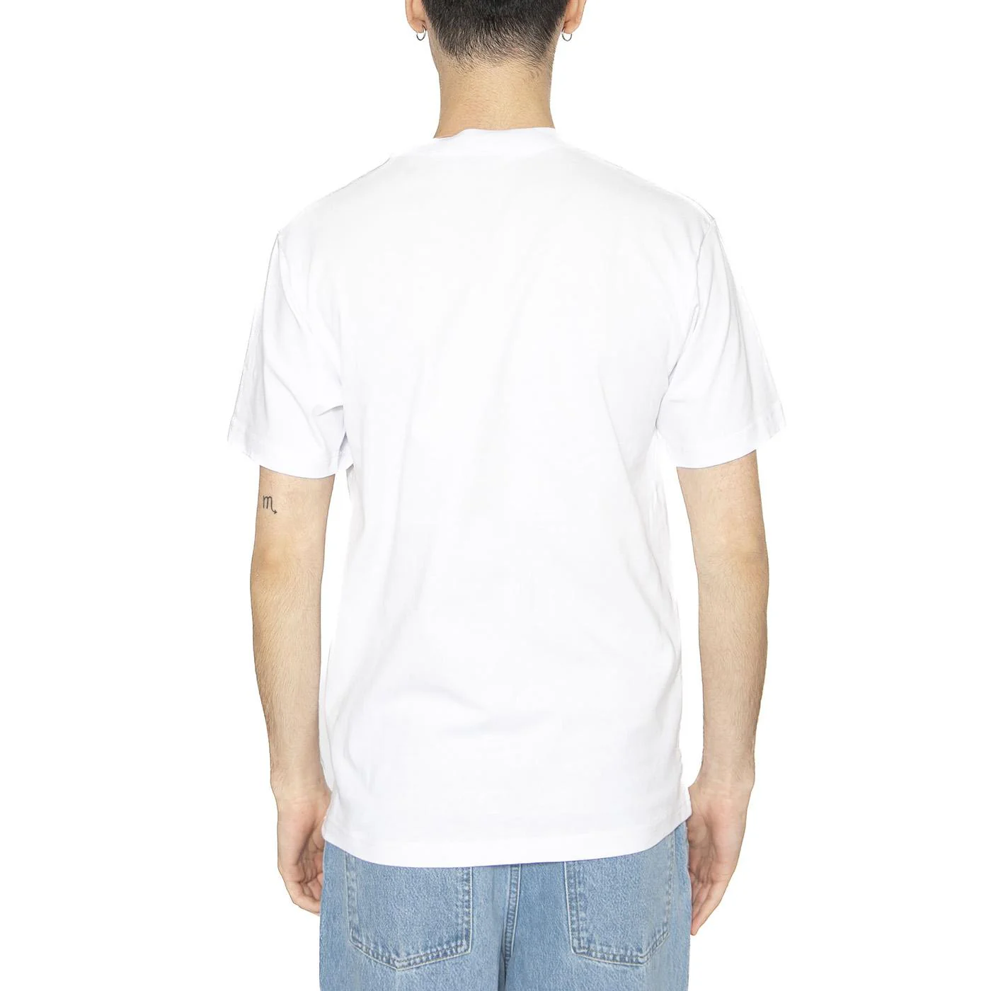 Huf Set Box Logo S/S Pocket Tee White - Maglietta Girocollo Uomo Bianca Uomo HUF - Image 3