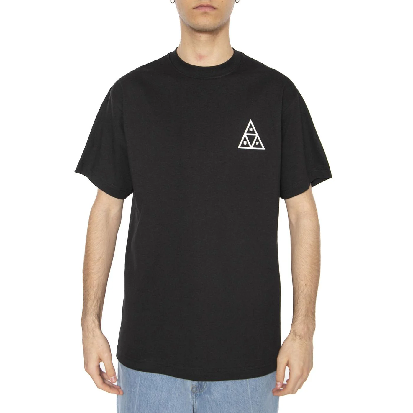 Huf Set TT S/S Tee Black - Maglietta Girocollo Uomo Nera Uomo HUF - Image 2