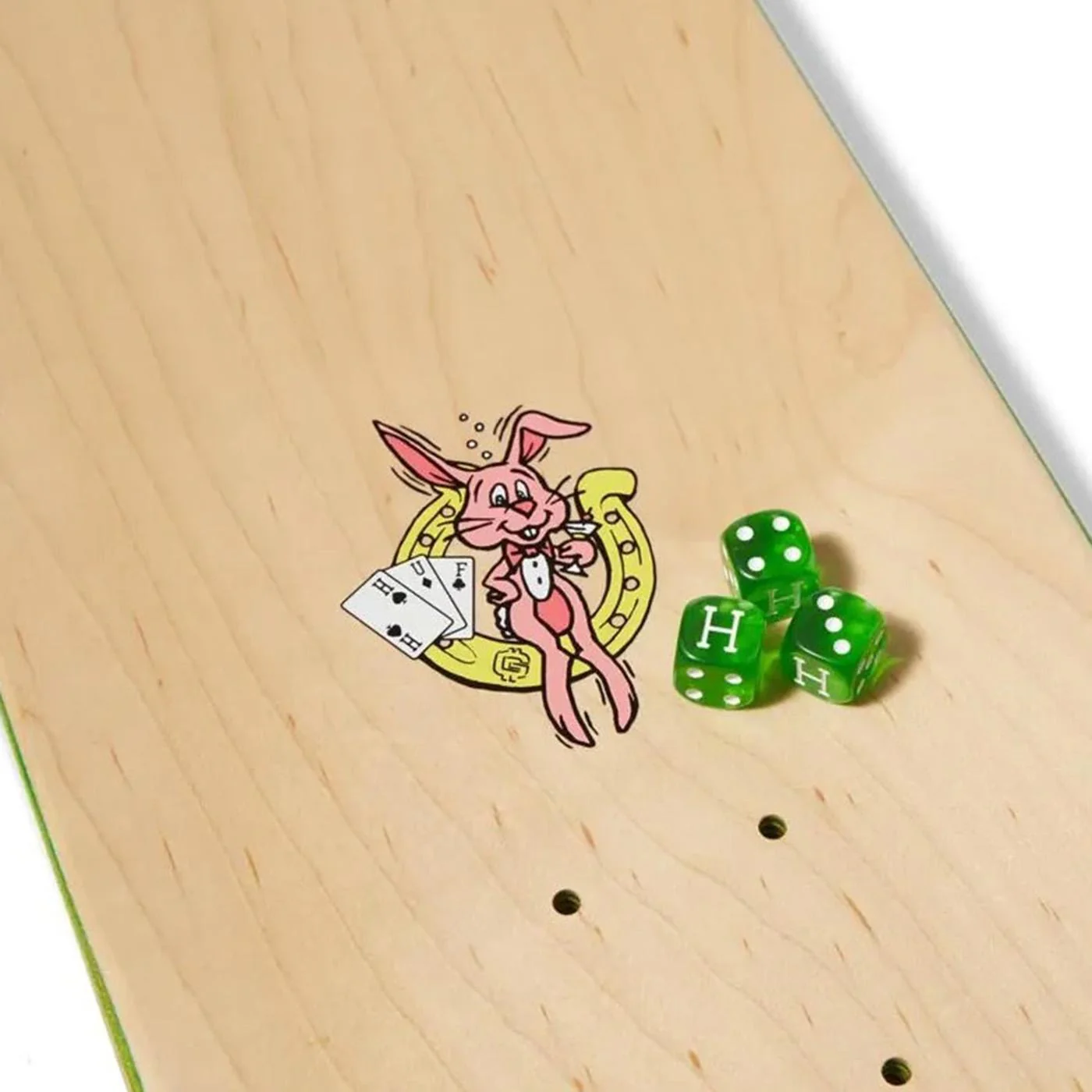 HUF X FREDDIE GIBBS CRAPS SKATE DECK GREEN - Tavola da Skate Verde  SKATE HUF - Image 3