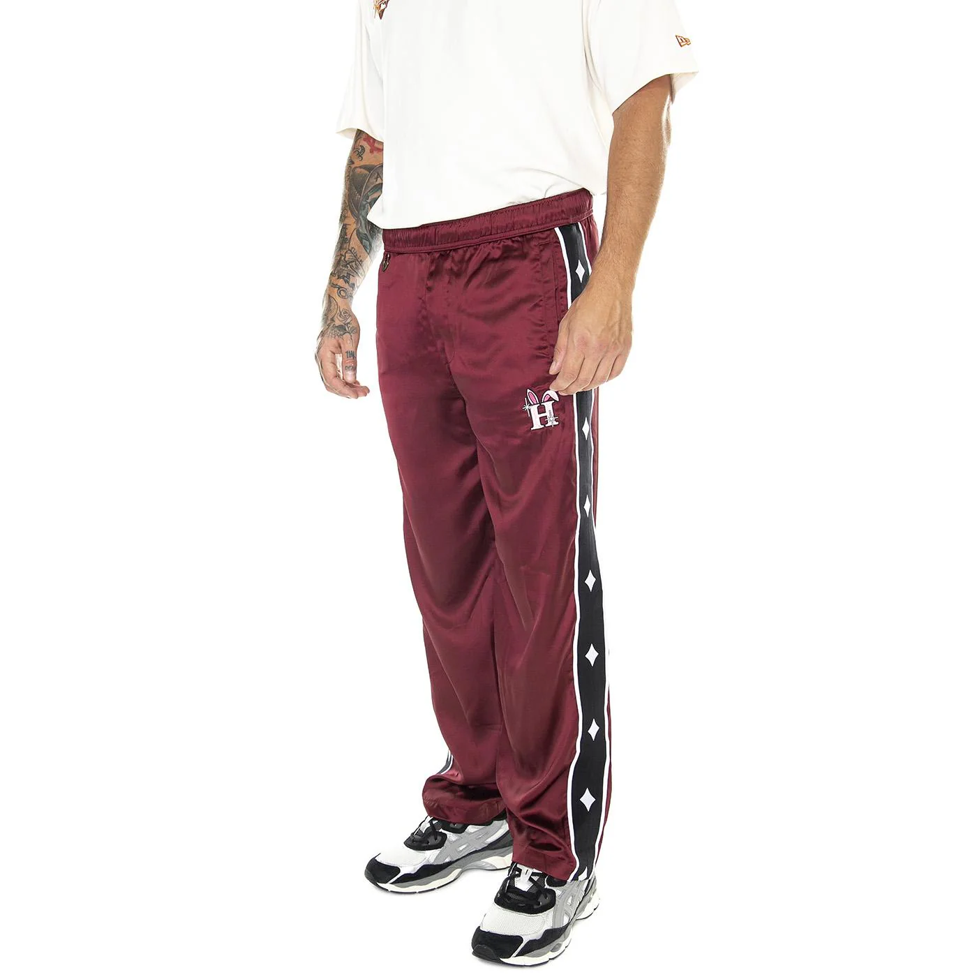 M' Huf x Freddy Gibbs Track Pant - Pantaloni Uomo Neri Uomo HUF