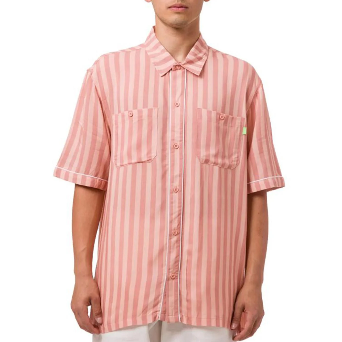 SOHO S/S WOVEN TOP ROSE - Camicia a Maniche Corte Uomo Rosa Uomo HUF - Image 2
