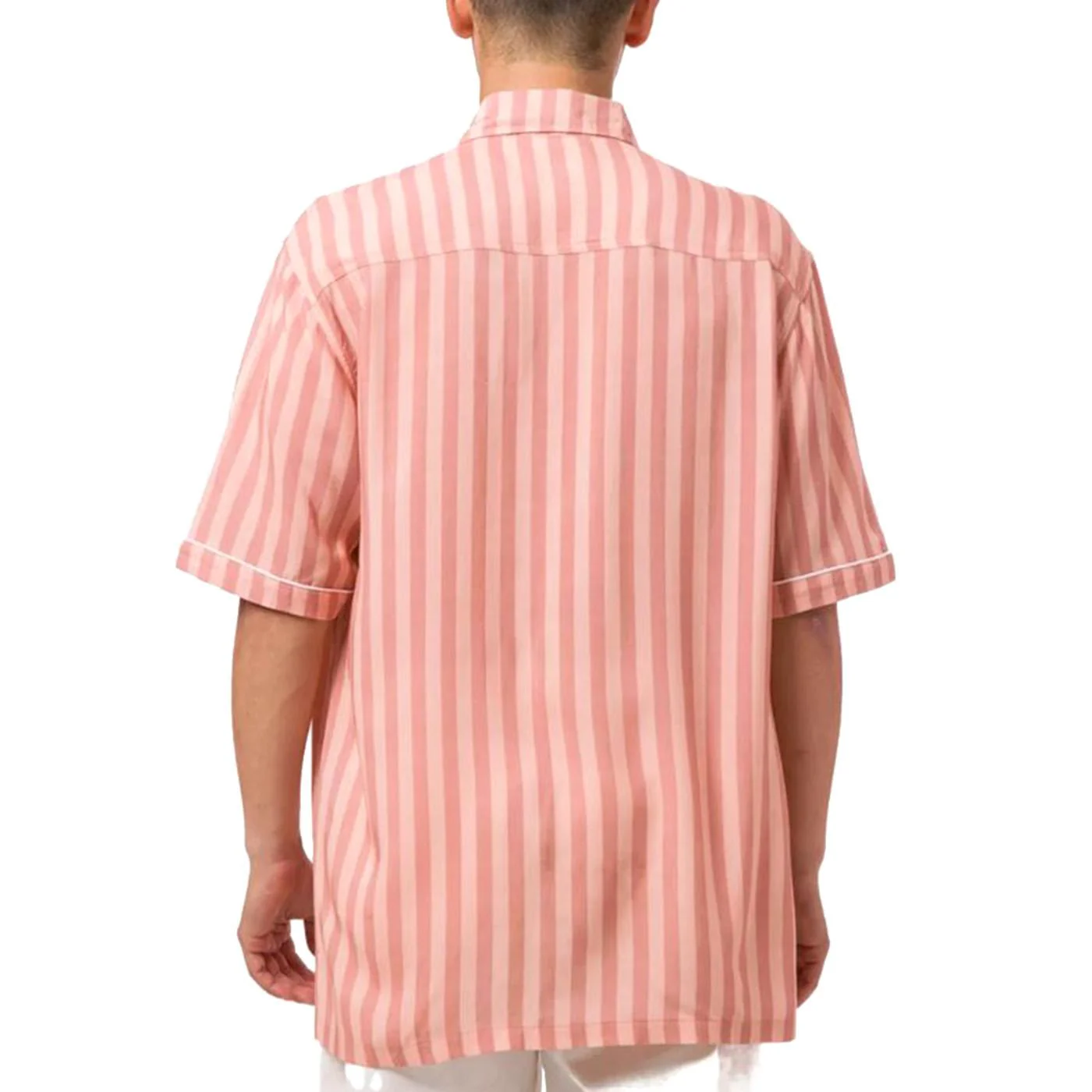 SOHO S/S WOVEN TOP ROSE - Camicia a Maniche Corte Uomo Rosa Uomo HUF - Image 3