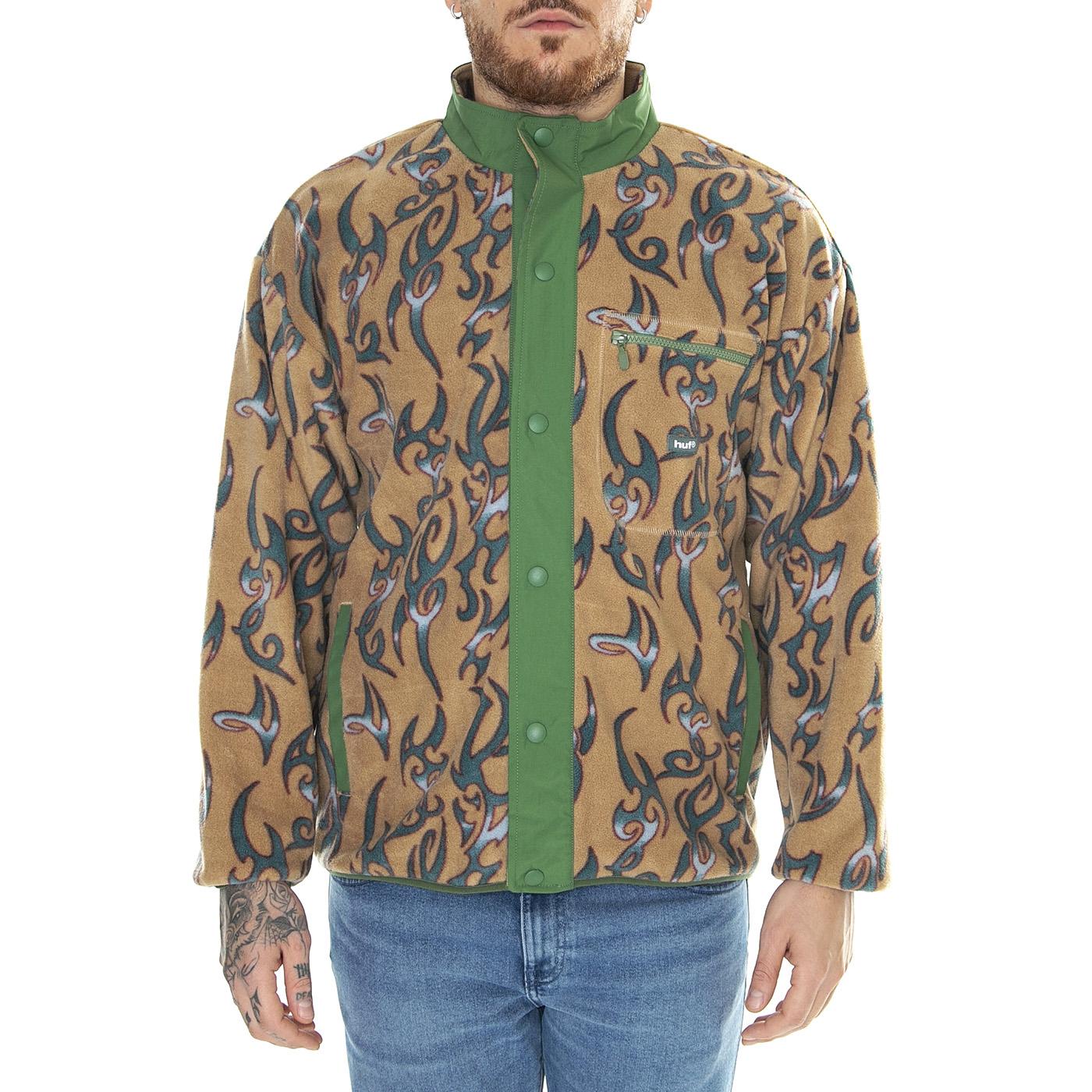 Static Polar Fleece Oatmeal Sweat - Felpa Uomo Multicolore Uomo HUF - Image 2