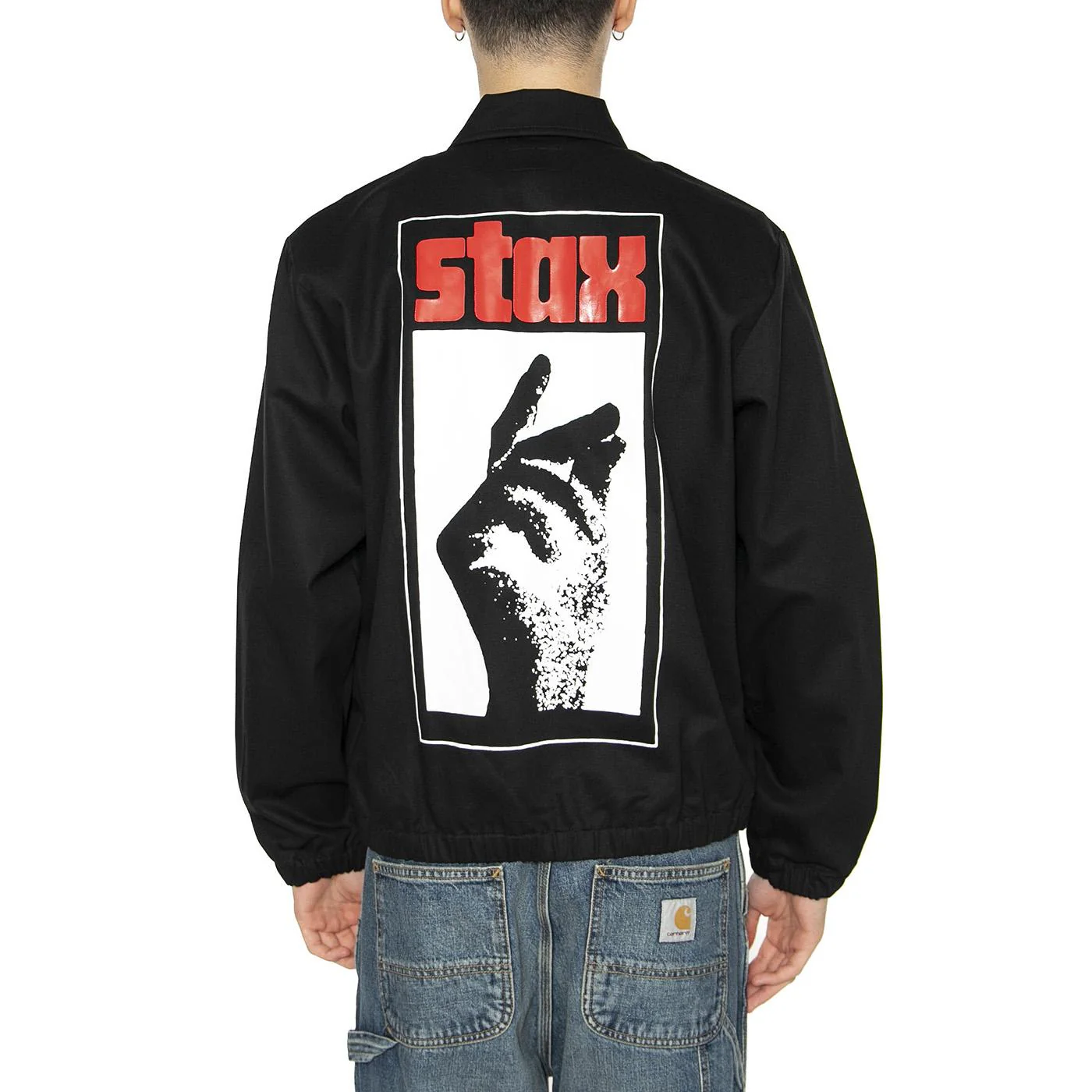 Stax Jacket Black - Giacca Uomo Nera  Uomo HUF - Image 3