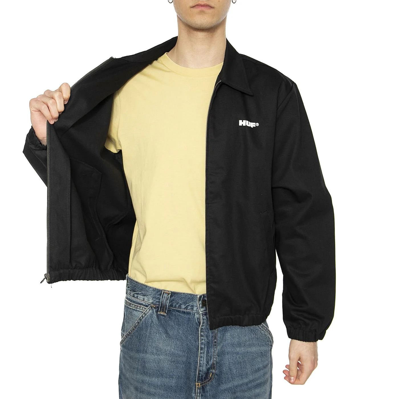 Stax Jacket Black - Giacca Uomo Nera  Uomo HUF - Image 4