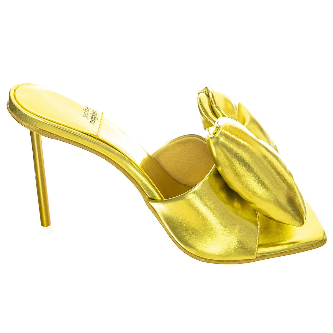 BOW-DOWN GREEN METALLIC PU - Scarpe con Tacco Donna Verdi Donna JEFFREY CAMPBELL - Image 2