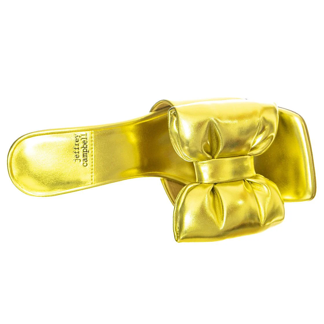 BOW-DOWN GREEN METALLIC PU - Scarpe con Tacco Donna Verdi Donna JEFFREY CAMPBELL - Image 6
