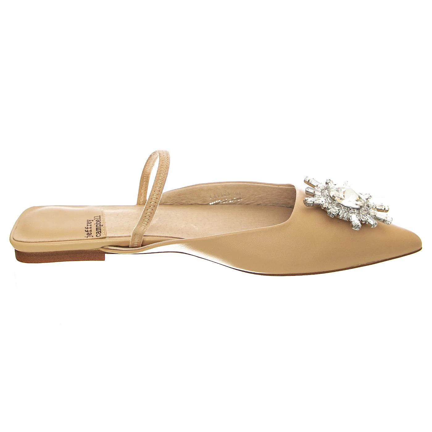 Latira Beige Silver Kid Leather + Fabric - Sandali Donna Beige Donna JEFFREY CAMPBELL - Image 2