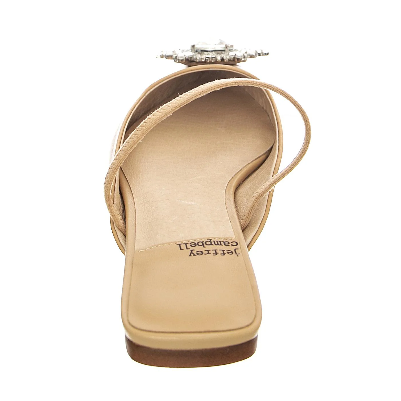 Latira Beige Silver Kid Leather + Fabric - Sandali Donna Beige Donna JEFFREY CAMPBELL - Image 4