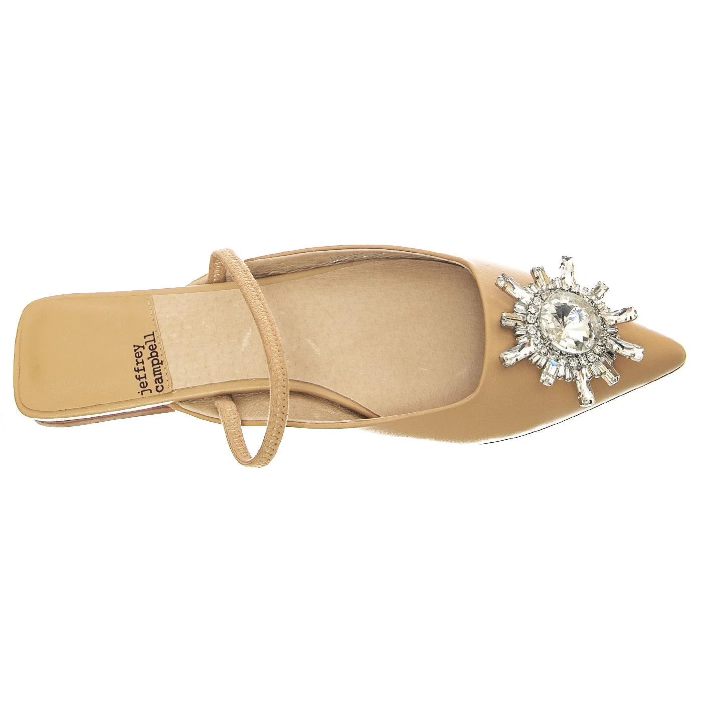 Latira Beige Silver Kid Leather + Fabric - Sandali Donna Beige Donna JEFFREY CAMPBELL - Image 6