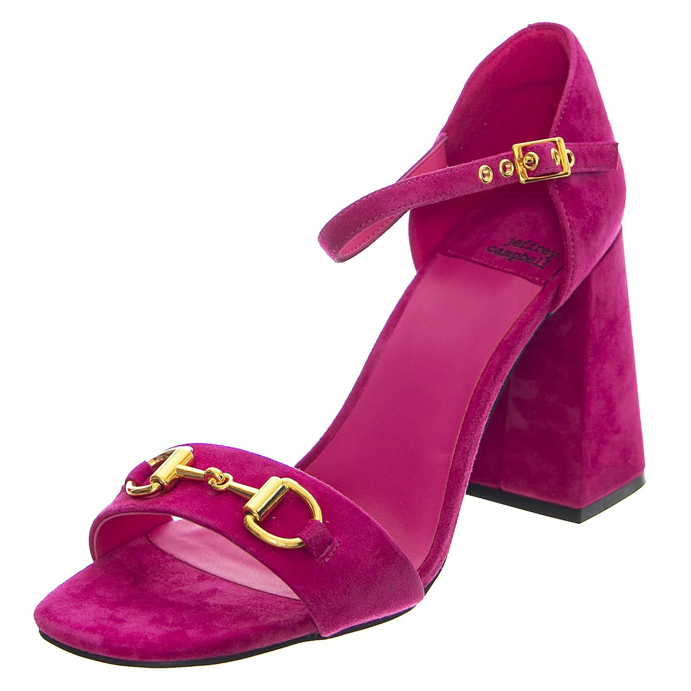 Pop-Star-B Fuchsia Gold Suede - Sandali Donna Viola Donna JEFFREY CAMPBELL