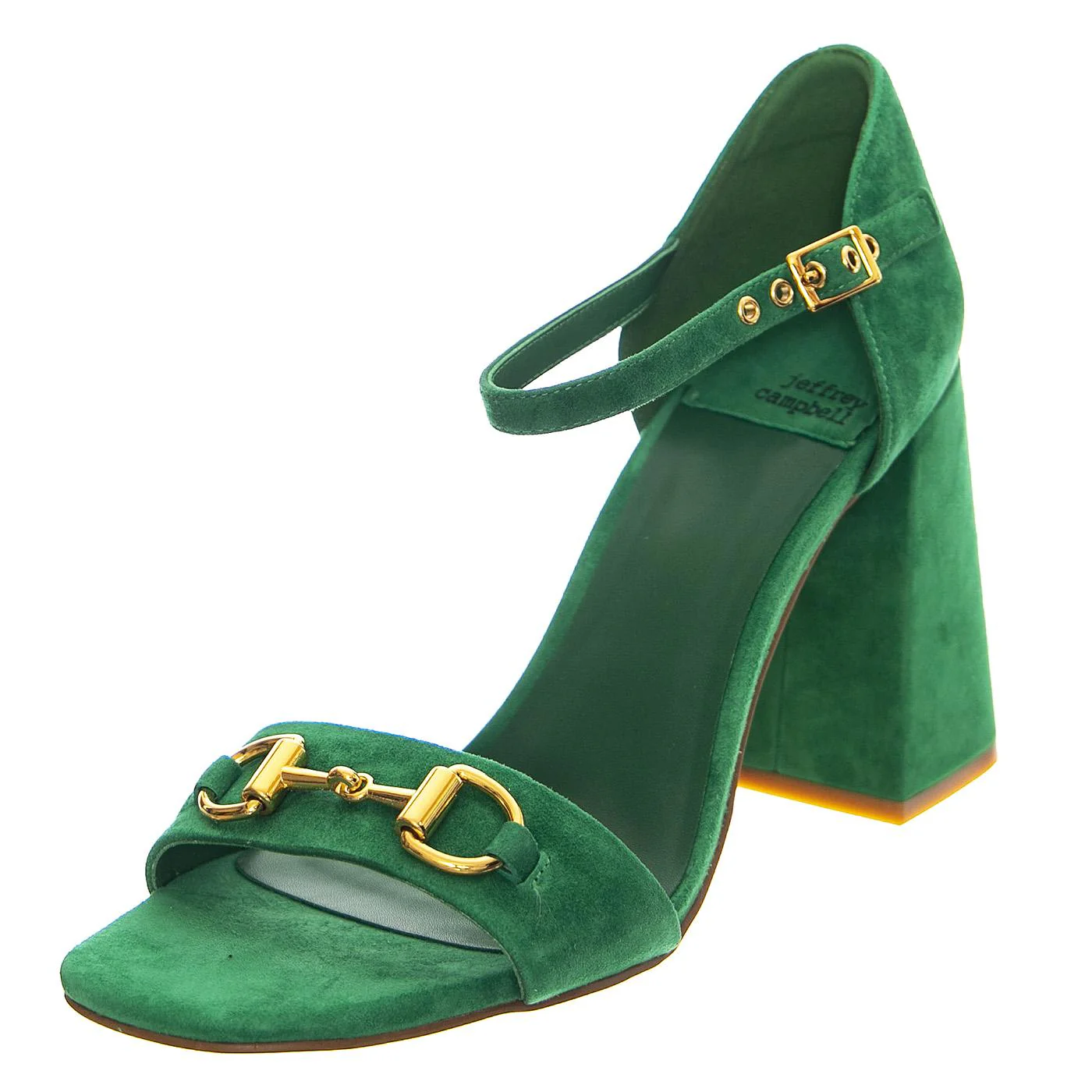 Pop-Star-B Mint Gold Suede - Sandali Donna Verdi  Donna JEFFREY CAMPBELL