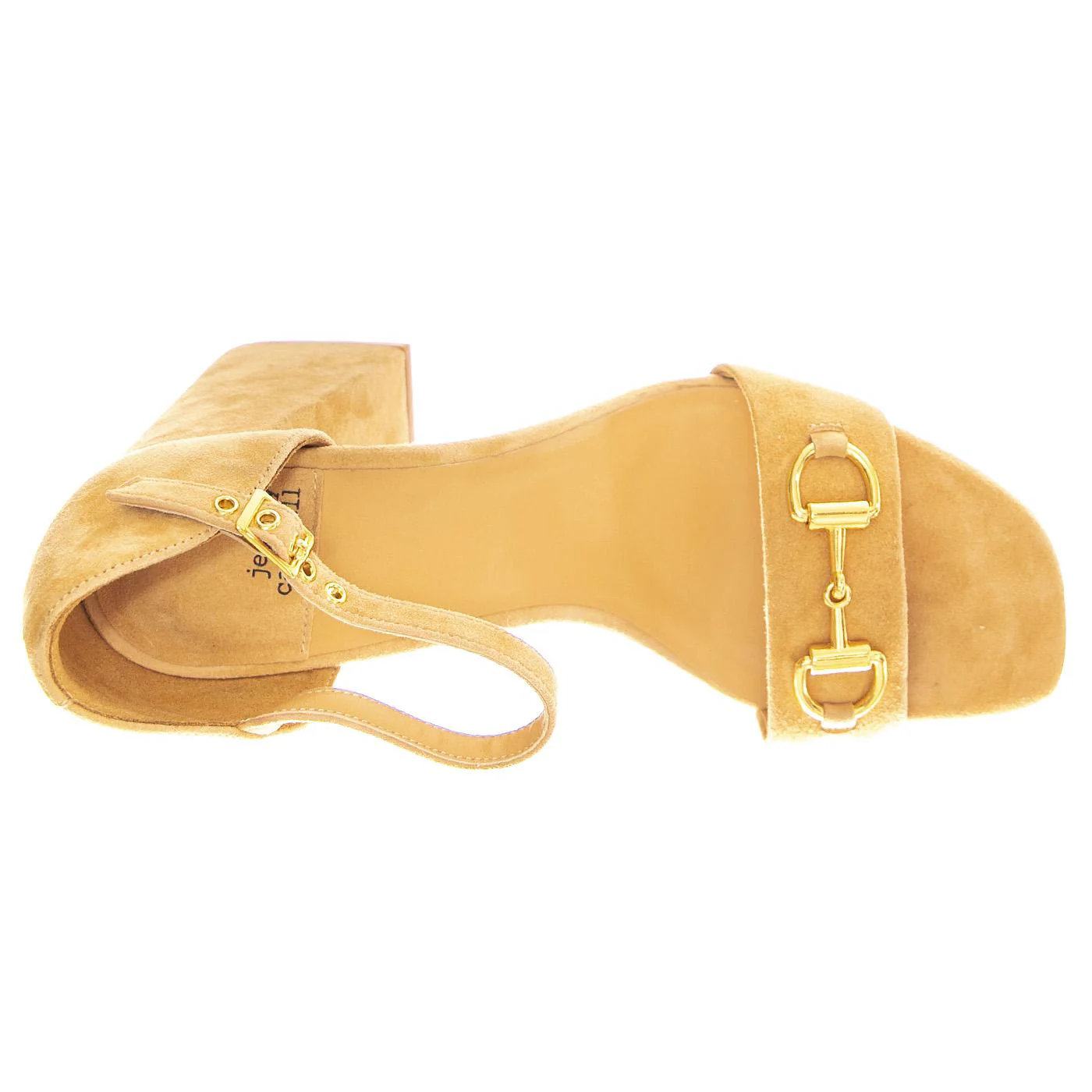 Pop-Star-B Natural Gold Suede - Sandali Donna Beige Donna JEFFREY CAMPBELL - Image 6