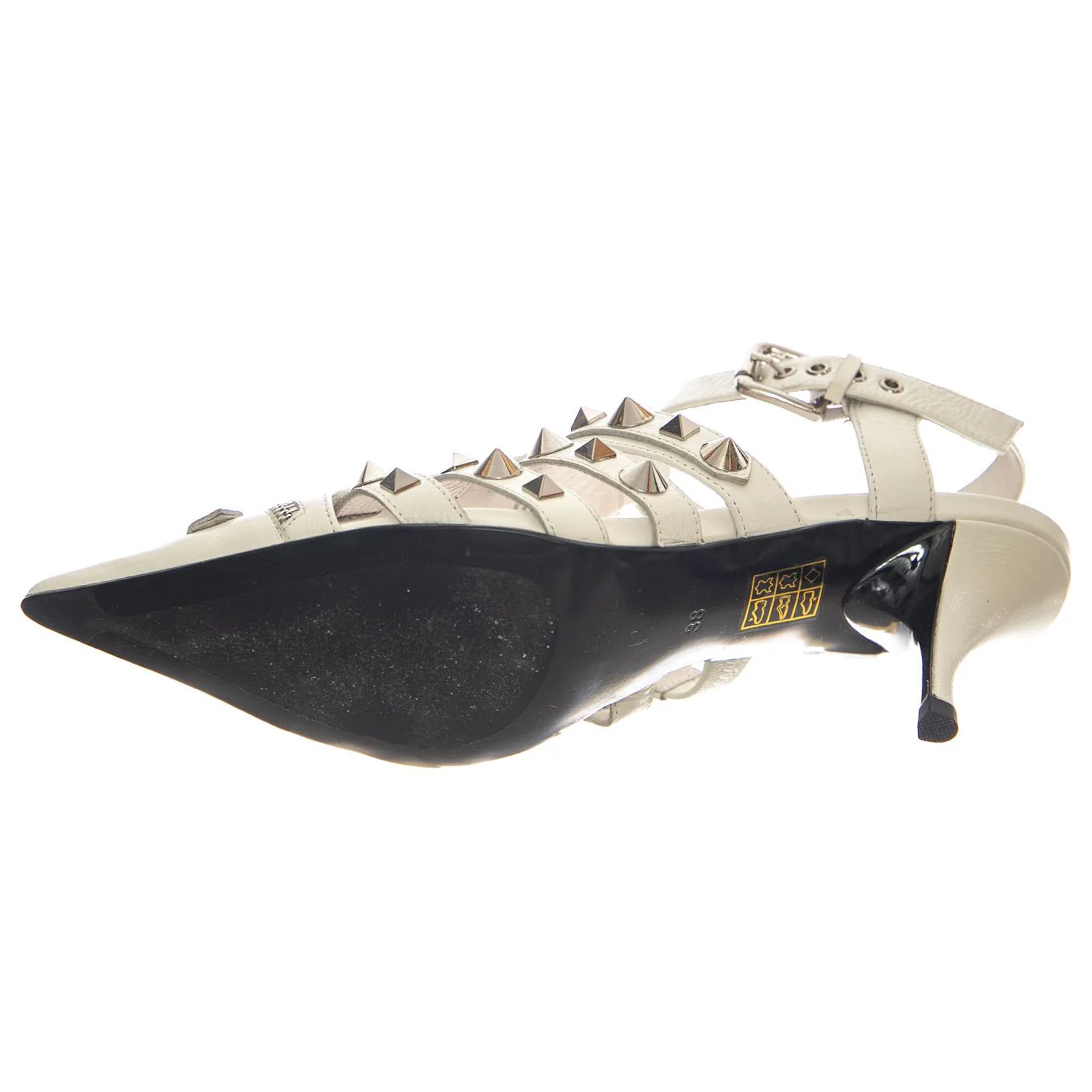 Rocked Ivory Crinkle Silver - Sandali Donna Bianchi Donna JEFFREY CAMPBELL - Image 5