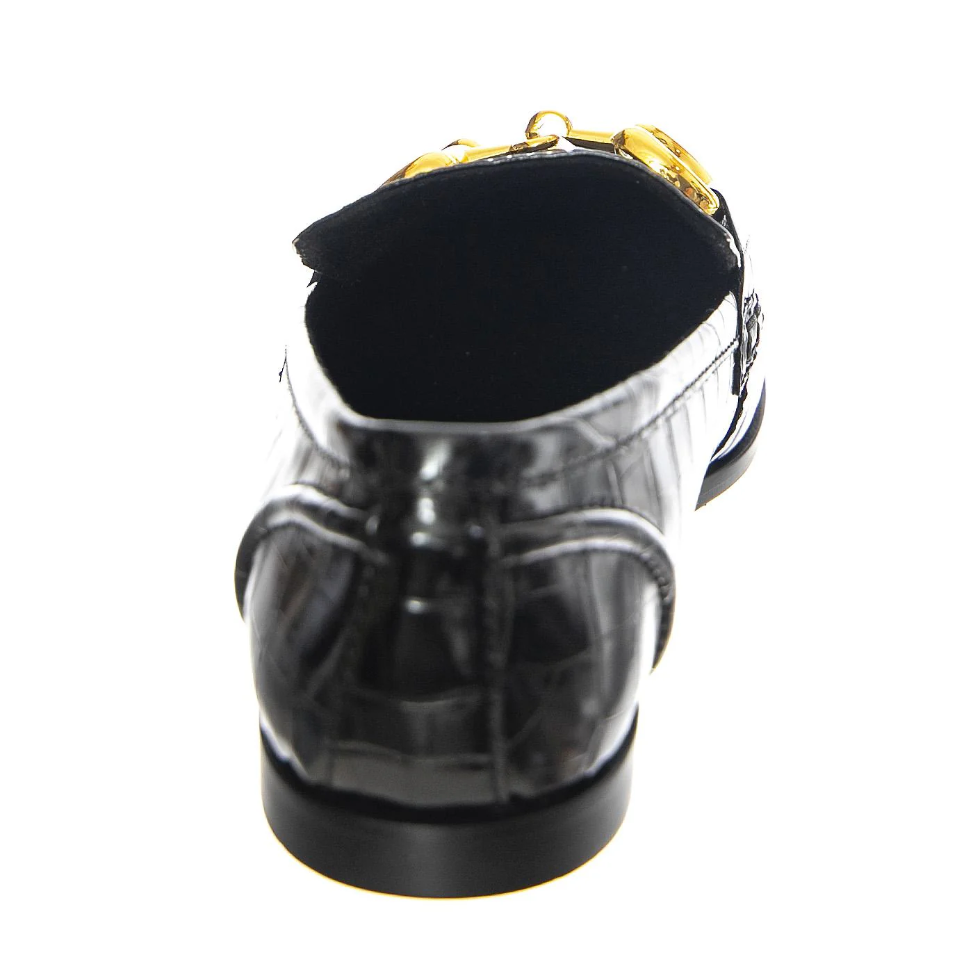 W' Velviteen Black Croco - Mocassini Donna Neri Donna JEFFREY CAMPBELL - Image 4