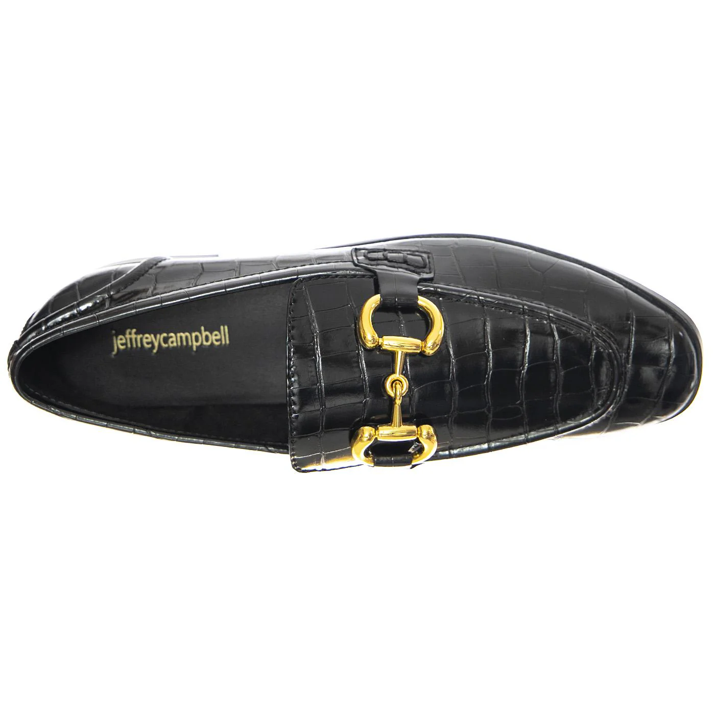 W' Velviteen Black Croco - Mocassini Donna Neri Donna JEFFREY CAMPBELL - Image 6