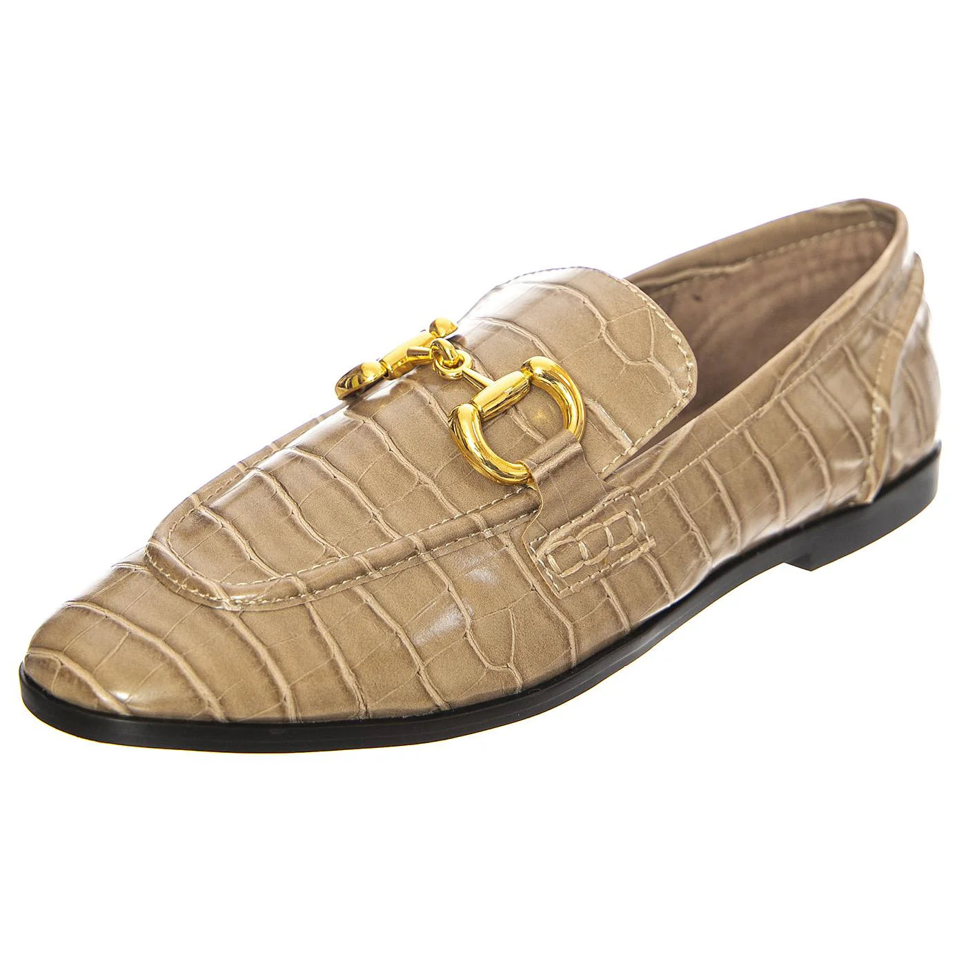 W' Velviteen Dark Sand Croco - Mocassini Donna Marroni Donna JEFFREY CAMPBELL