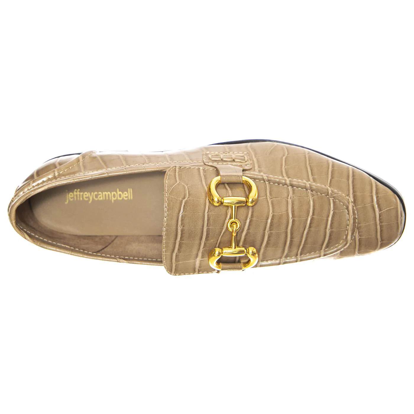 W' Velviteen Dark Sand Croco - Mocassini Donna Marroni Donna JEFFREY CAMPBELL - Image 6
